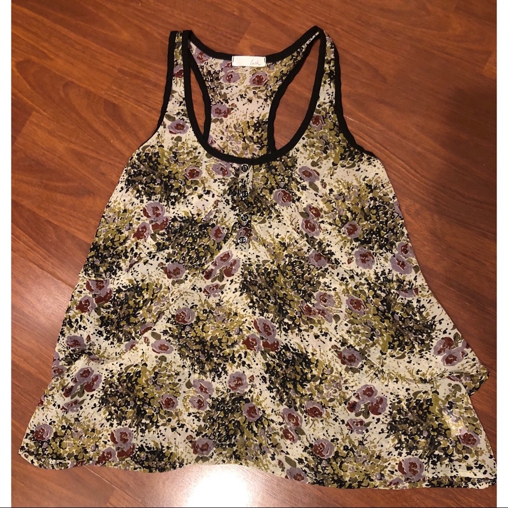 Floral Racer back tank - Picture 5 of 7